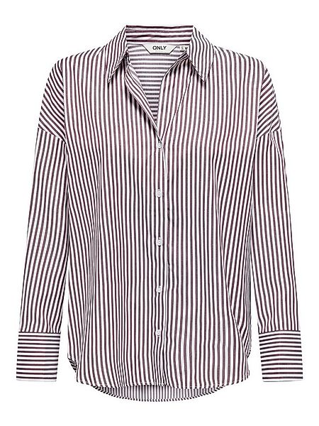 ONLY Blusenshirt Gestreiftes Längsdesign mit Knopfleiste (1-tlg) ONLOREGON günstig online kaufen