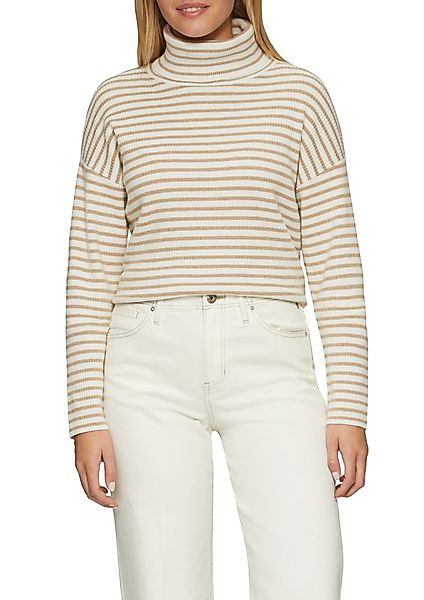 s.Oliver Rollkragenpullover Rippstrick, im Streifen-Design günstig online kaufen