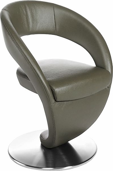 K+W Komfort & Wohnen Drehstuhl "Wave" () Design-Drehstuhl, Drehteller in Ed günstig online kaufen