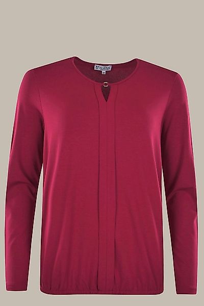 Hajo Blusenshirt Damen Shirt mit Schmucköse und Biese, Blousonform günstig online kaufen