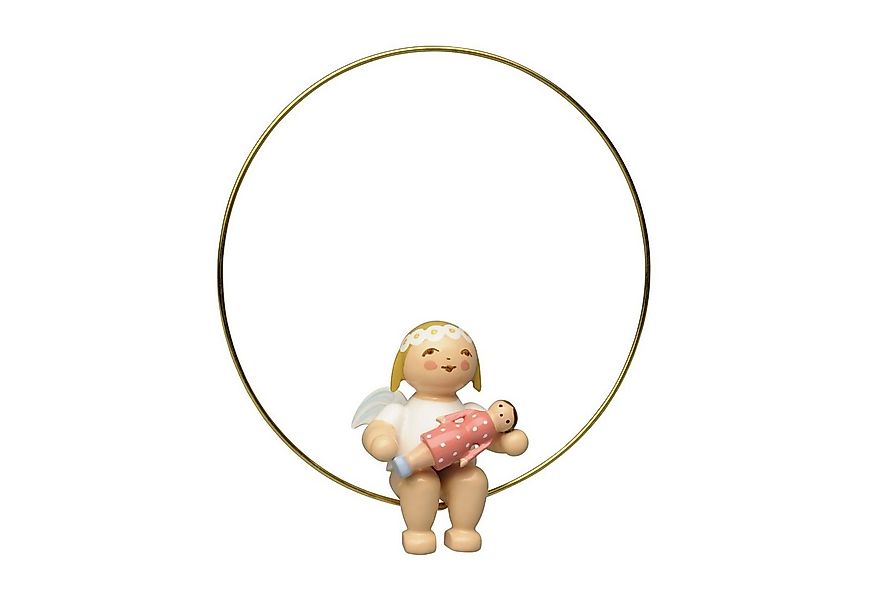 Wendt & Kühn Weihnachtsfigur Christbaumengel im Ring mit Puppe 6308/P günstig online kaufen