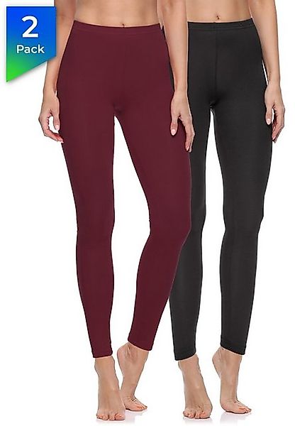 Merry Style Leggings Damen Hosen aus Baumwolle MS10-198 (2-tlg) elastischer günstig online kaufen