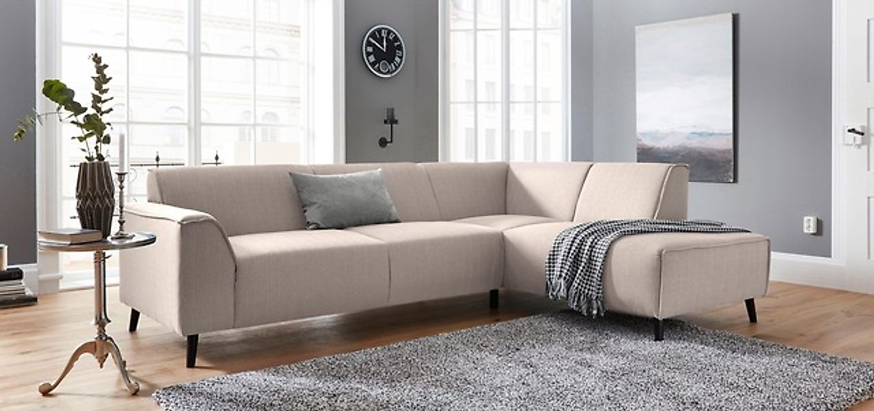 DOMO collection Ecksofa »Amora, inklusive komfortablem Federkern für mehr S günstig online kaufen