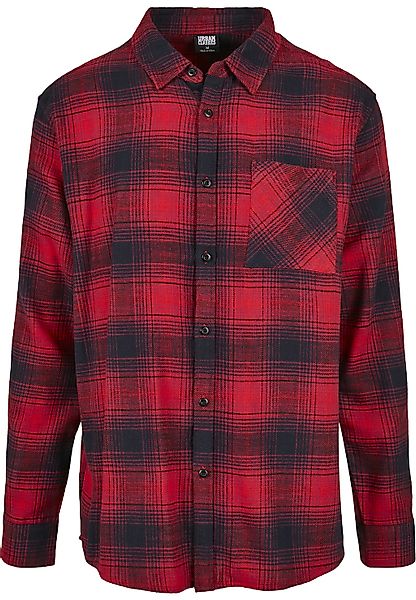 URBAN CLASSICS Langarm-Poloshirt "Urban Classics Herren Oversized Checked G günstig online kaufen