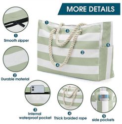 XDeer Strandtasche Strandtasche,Grosse Strandtasche XXL Familie, günstig online kaufen