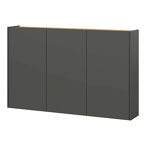 Flurschrank Schuhschrank 138cm in grau mit Eiche LAPUA-01 ideal für schmale günstig online kaufen