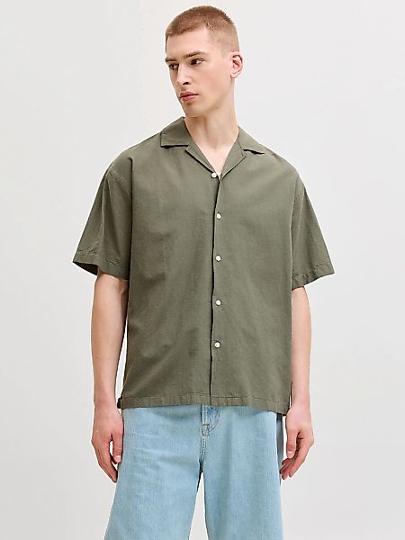 Jack & Jones Kurzarmhemd "JJEBREEZE LINEN BLEND RESORT SHIRT SS SN" mit Kno günstig online kaufen