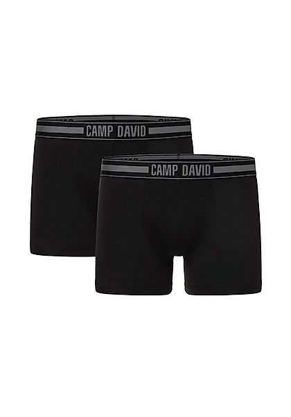 CAMP DAVID Boxershorts "casual" 2er Pack, mit elastischem Logo-Bund günstig online kaufen