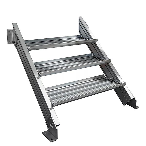 Treba Außentreppe Alaska 3 mit 3 Stufenwanne 80 cm x 30,7 cm Aluminium günstig online kaufen
