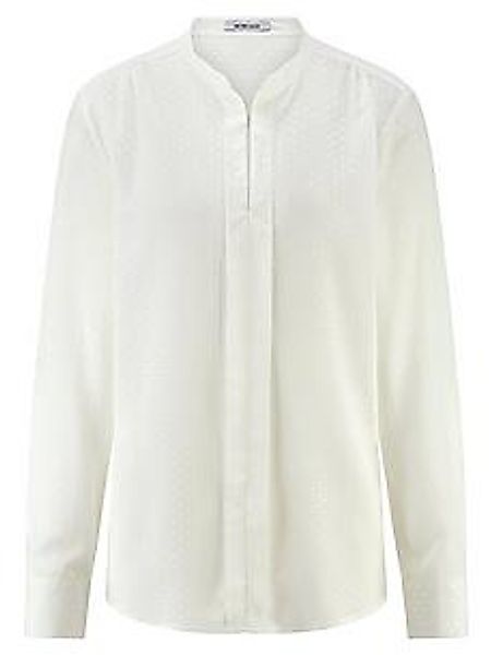 Bluse Rundhals-Ausschnitt Peter Hahn weiss günstig online kaufen