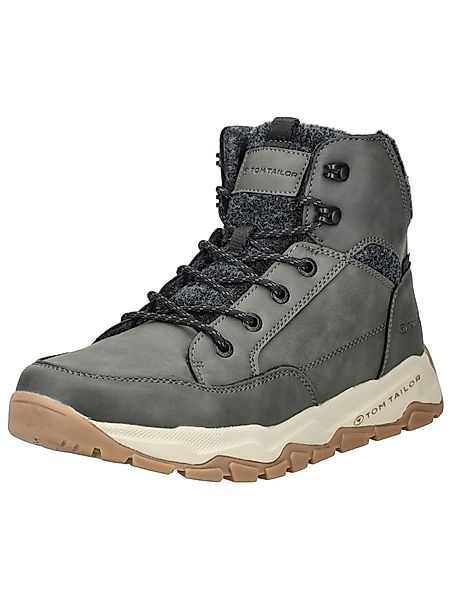 TOM TAILOR Stiefelette Lederimitat/Textil Schnürstiefelette günstig online kaufen