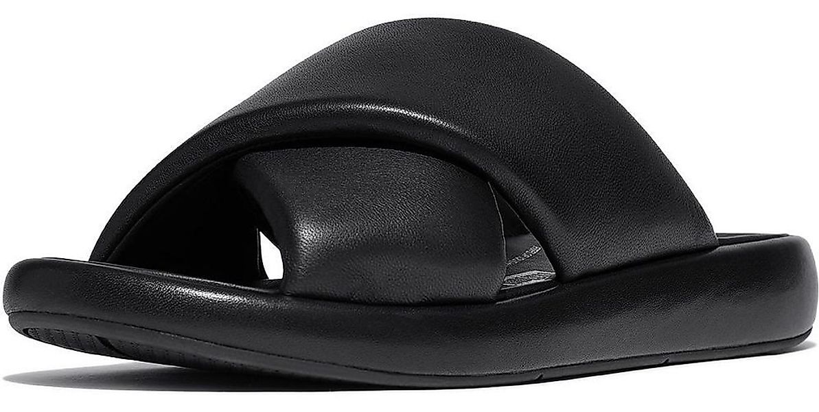 Fitflop Iqushion D-Luxe Padded Leather Cross Slides Sandale günstig online kaufen