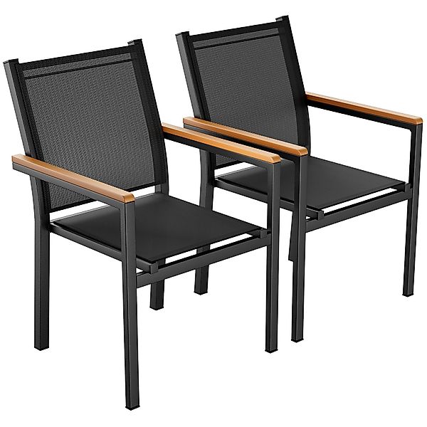 TLGREEN Stapelstuhl,(2/4er Set)Aluminium Outdoor-Gartenstuhl,Maximale Belas günstig online kaufen