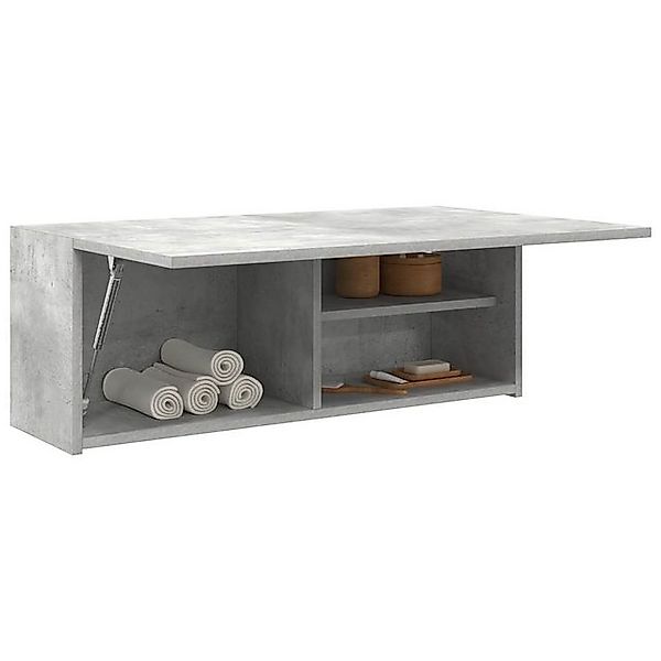 vidaXL Schrankmodule Bad-Wandschrank Betongrau 80x25x30 cm Holzwerkstoff günstig online kaufen