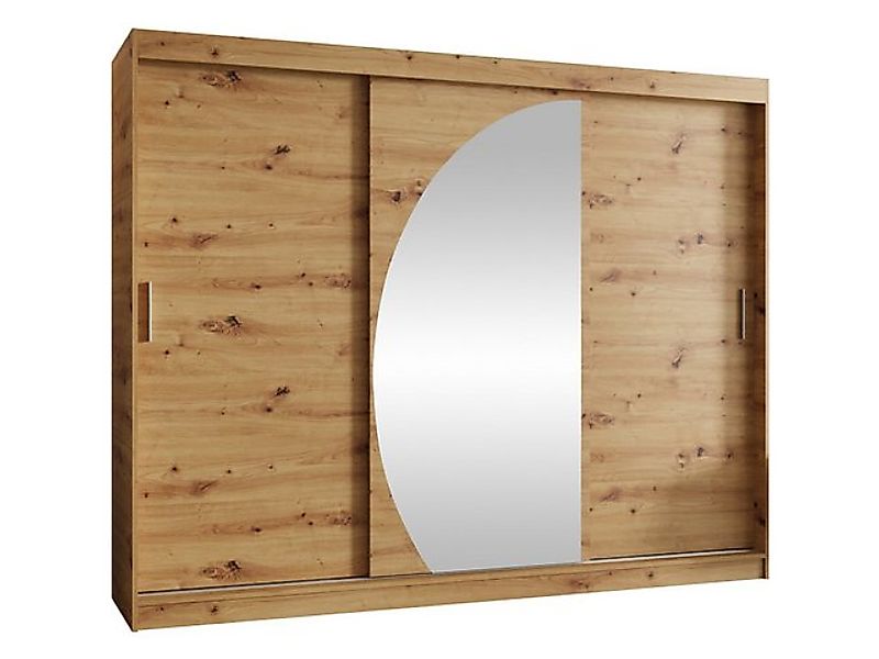 MIRJAN24 Kleiderschrank Wika 250 cm (mit drei Schiebetüren) 250x62x200 cm, günstig online kaufen