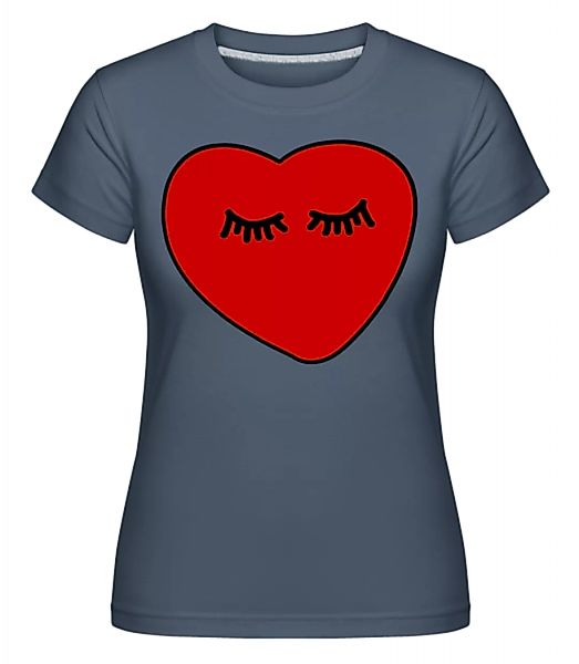 Wimpern Herz · Shirtinator Frauen T-Shirt günstig online kaufen