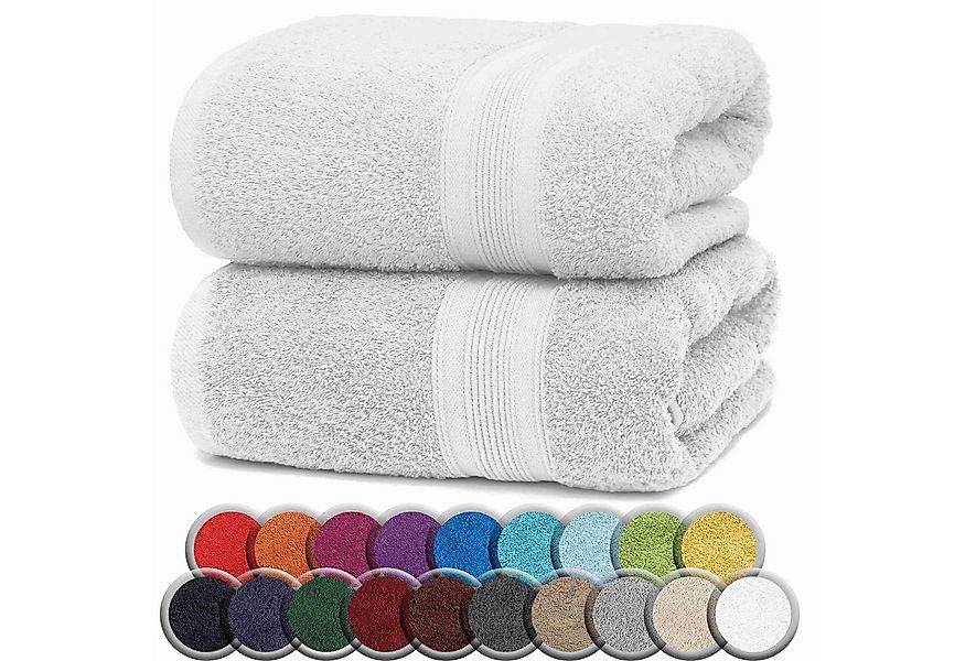 NatureMark Badetuch 2er-Set Frottier Badetücher 100x150cm, 100% Baumwolle ( günstig online kaufen