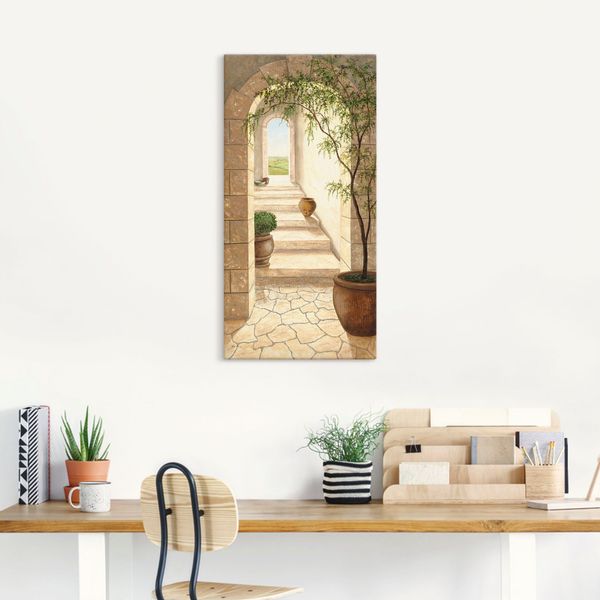 Artland Wandbild "Toskanischer Durchgang" Fenster & Türen 1 Stk. tlg. als A günstig online kaufen
