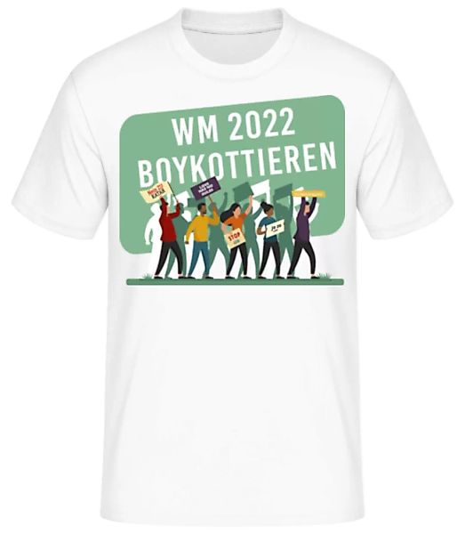 WM 2022 Boykottieren · Männer Basic T-Shirt günstig online kaufen