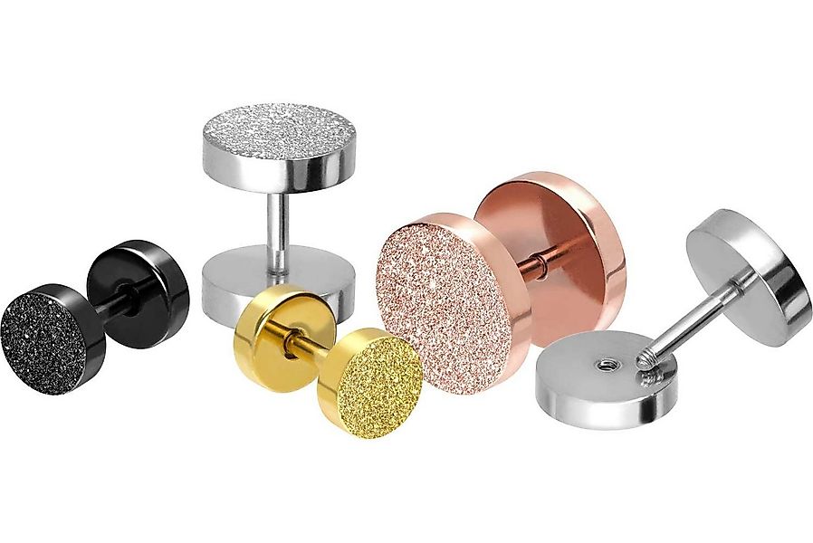 PIERCINGLINE Fake-Ear-Plug Chirurgenstahl Fake Plug DIAMANTOPTIK (Fake Plug günstig online kaufen