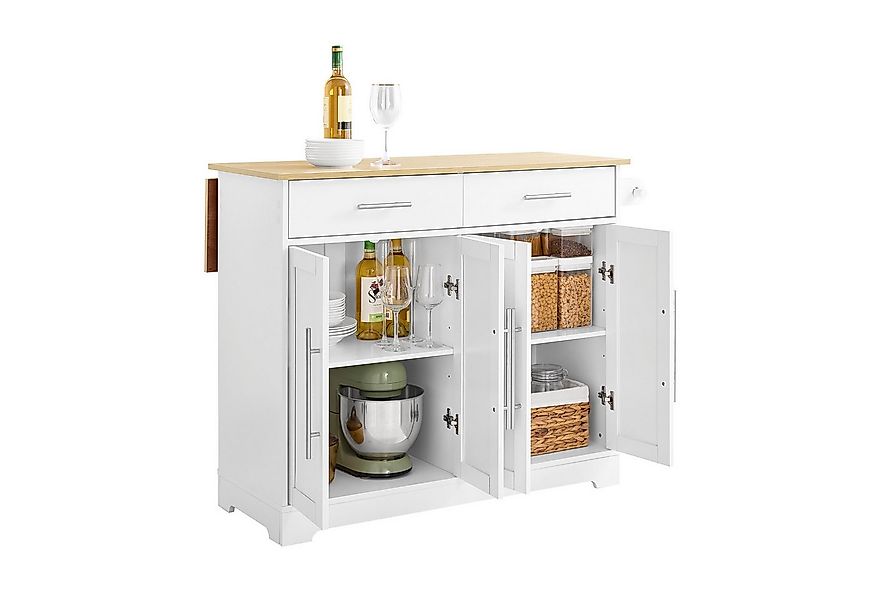 SoBuy Küchenwagen FKW71, Servierwagen mit Rollen, Rollwagen, Barwagen, Küch günstig online kaufen