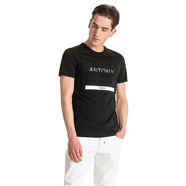 Antony Morato Regular-fit In 100% Cotton With Rubberised Front Print Detail günstig online kaufen