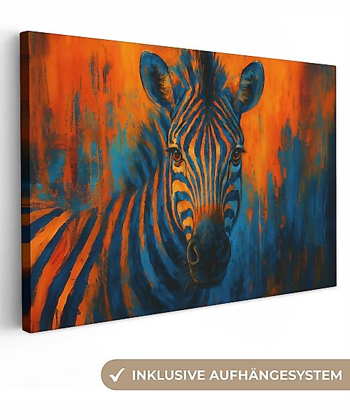 OneMillionCanvasses® Leinwandbild Zebra - Abstrakt - günstig online kaufen