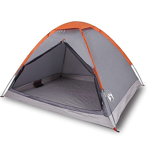 vidaXL Kuppelzelt Kuppel-Campingzelt 4 Personen Grau günstig online kaufen