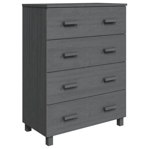 vidaXL Sideboard Sideboard HAMAR Dunkelgrau 79x40x103,5 günstig online kaufen