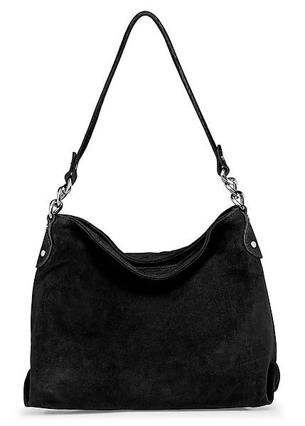 Caspar Schultertasche Damen Veloursleder Handtasche Klassisch - PREMIUM LIN günstig online kaufen