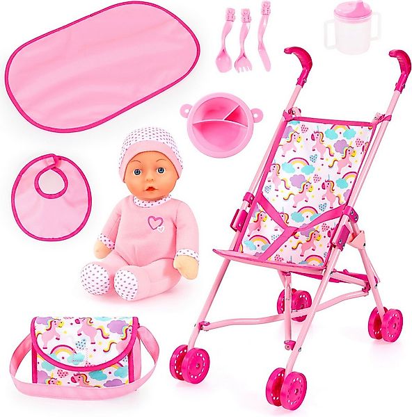 Bayer Puppenbuggy Set mit Puppe günstig online kaufen