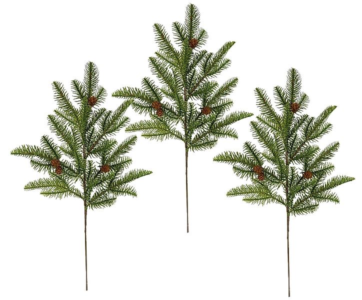 Kunstzweig Tannenzweige mit Zapfen, I.GE.A., Höhe 60 cm, 3er Set Künstliche günstig online kaufen