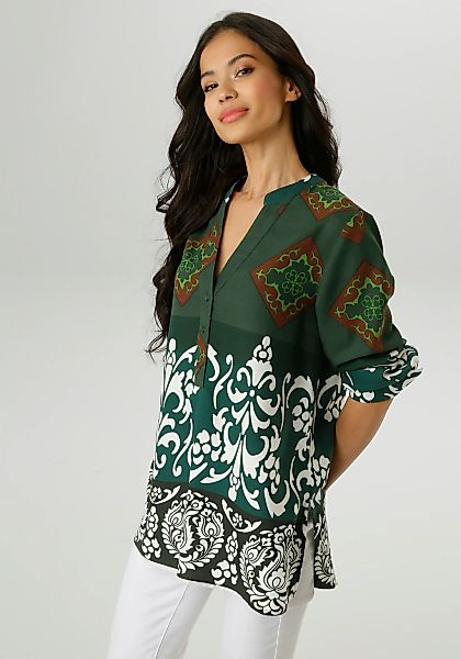 Aniston SELECTED Longbluse, mit stilvollen Ornamenten - NEUE KOLLEKTION günstig online kaufen