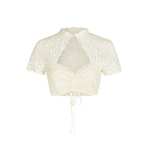Nina Von C. Dirndlbluse Nina von C. Dirndl-Bluse, kurzarm (44 Champagner) günstig online kaufen