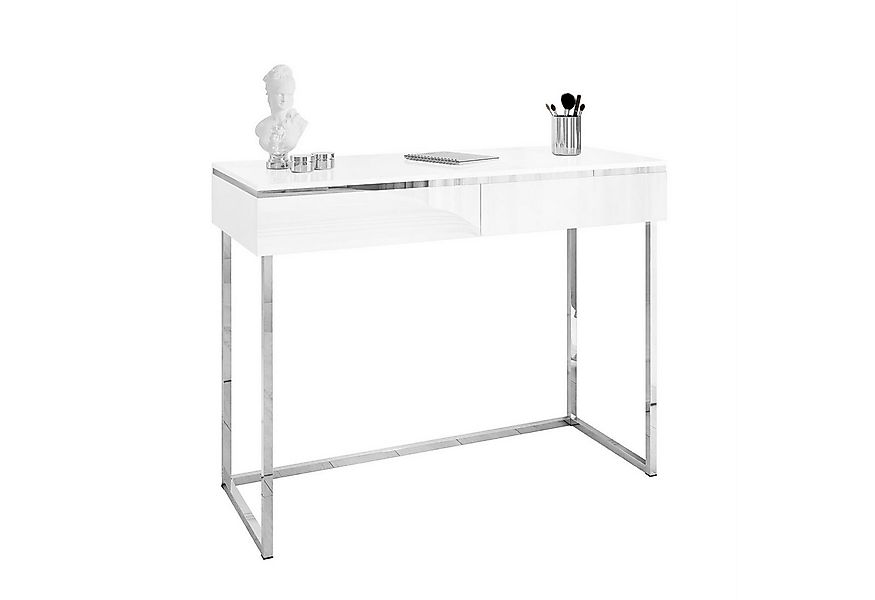 Lookway Konsolentisch AURORA SILVER auf silbernem Gestell (1x Konsole), Bre günstig online kaufen