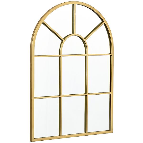 HOMCOM Wandspiegel 70x50cm Fensterspiegel mit Metallrahmen Hängespiegel für günstig online kaufen