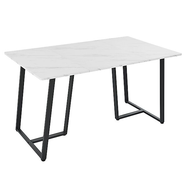 OKWISH Esstisch Küchentisch (rechteckig Küchentisch Marmoroptik günstig online kaufen