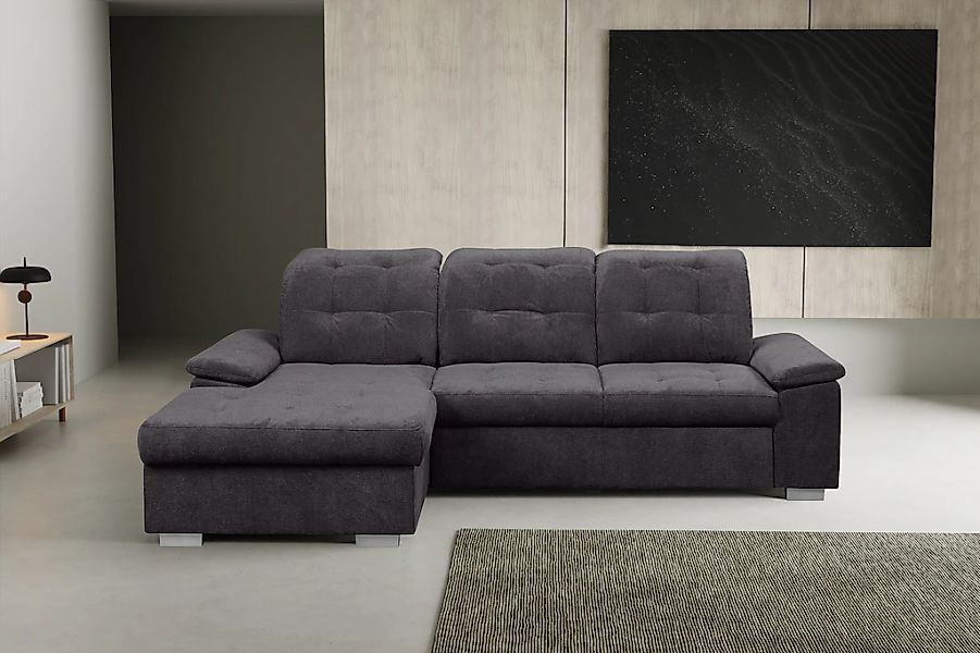 WERK2 Ecksofa "Carmen, mit Bettfunktion & Bettkasten, optional Sitztiefenve günstig online kaufen