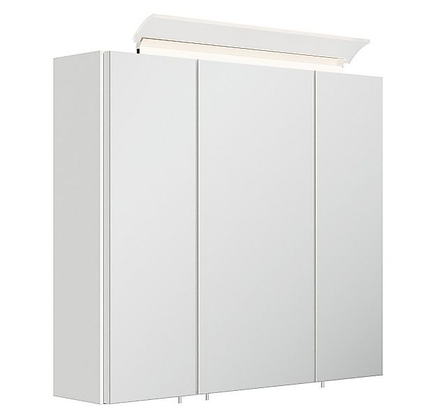 Lomadox Spiegelschrank BATLEY-02 70cm breit, weiß Hochglanz, 3D-Funktion, L günstig online kaufen