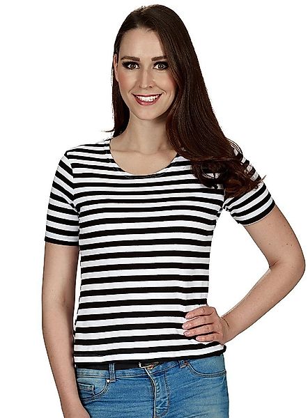 Metamorph T-Shirt Ringelshirt schwarz-weiß Klassische Ringelware günstig online kaufen