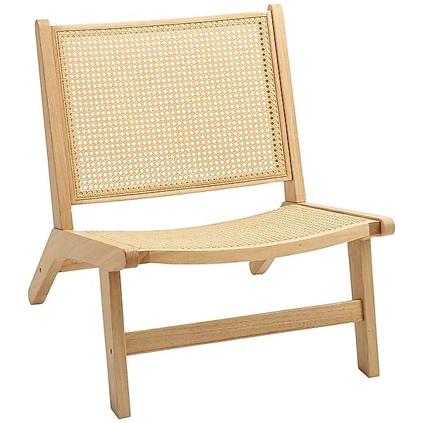 HOMCOM Relaxsessel Rattan-Akzentsessel (Sessel mit Gummibaumholzrahmen, günstig online kaufen
