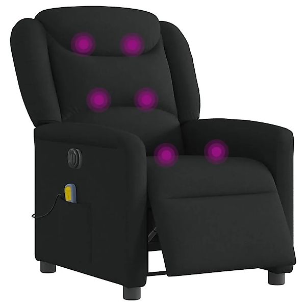 vidaXL Massagesessel Elektrisch Schwarz Stoff 3303186 günstig online kaufen