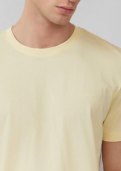 s.Oliver Kurzarmshirt Baumwoll-T-Shirt mit Logo-Print Logo günstig online kaufen