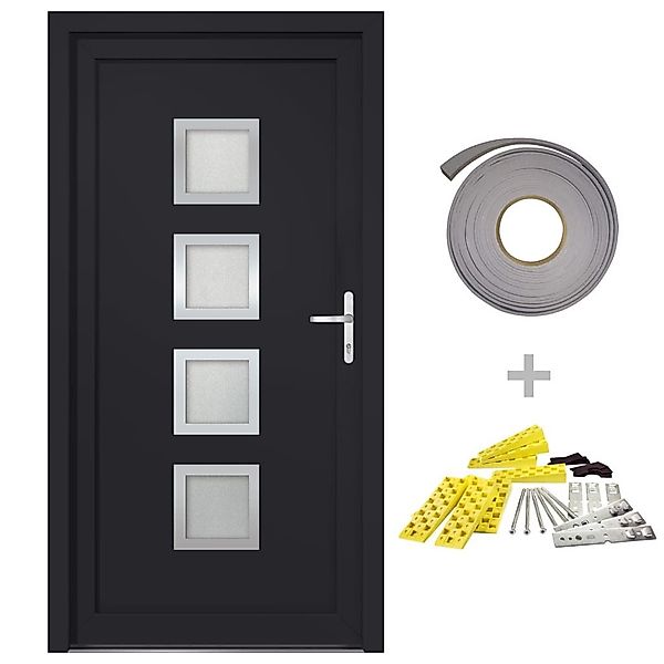 vidaXL Haustür Haustür Anthrazit 108x208 cm günstig online kaufen