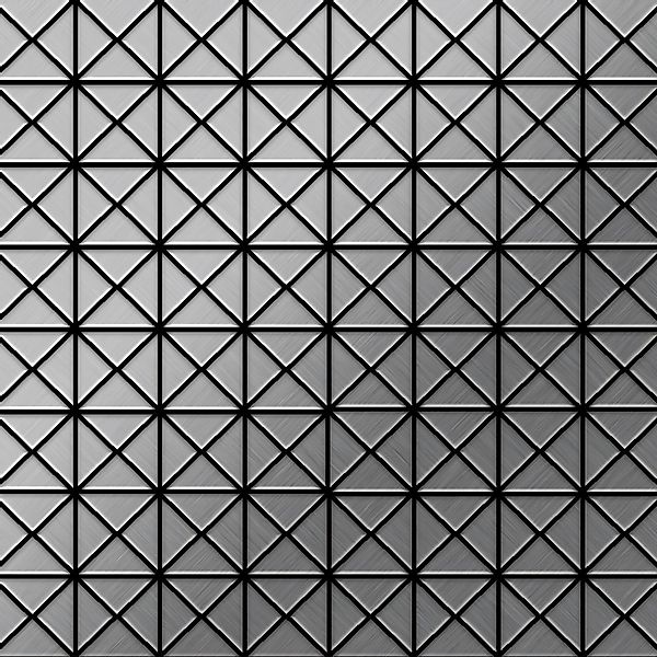 ALLOY Mosaik Fliese Massiv Metall Edelstahl Marine Gebürstet Grau 1,6mm Dec günstig online kaufen