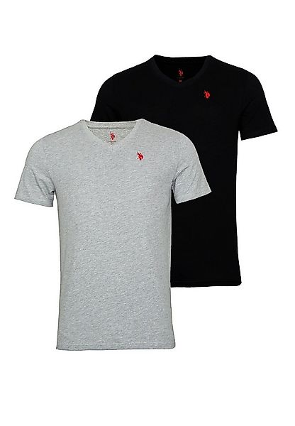 U.S. Polo Assn. T-Shirt Shirt 2er Pack T-Shirts V-Ausschnitt (1-tlg., 1) günstig online kaufen