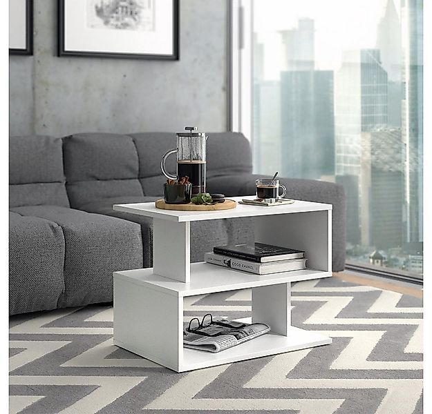 Vicco Couchtisch Shelby, Weiß, 59 x 39 cm (1-St) günstig online kaufen