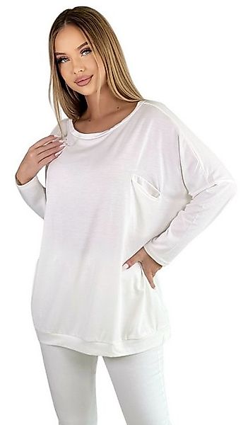 Mississhop Langarmshirt Elegantes Damen Langarmshirt aus Viskose 7101 günstig online kaufen