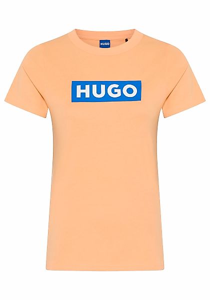HUGO Blue T-Shirt "Classic Tee" mit Rundhals, Logodruck günstig online kaufen