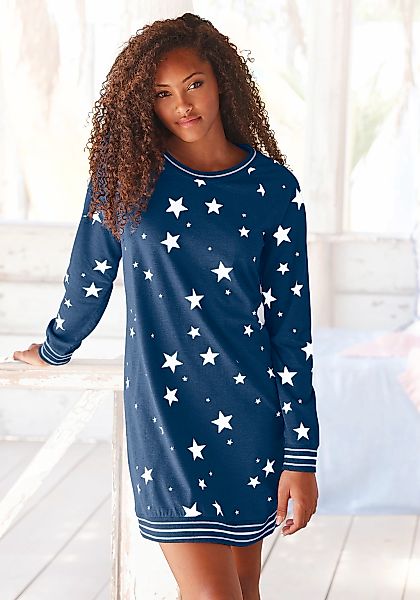 Vivance Dreams Sleepshirt, mit angesagtem Sternedruck günstig online kaufen